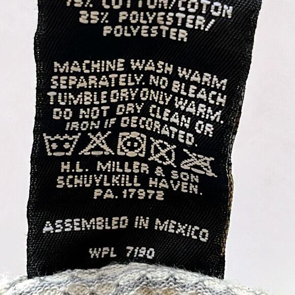 H.L. Miller Gold Vintage "California" Cotton/Poly Textured T-Shirt Tagged L Fits - Picture 8 of 8